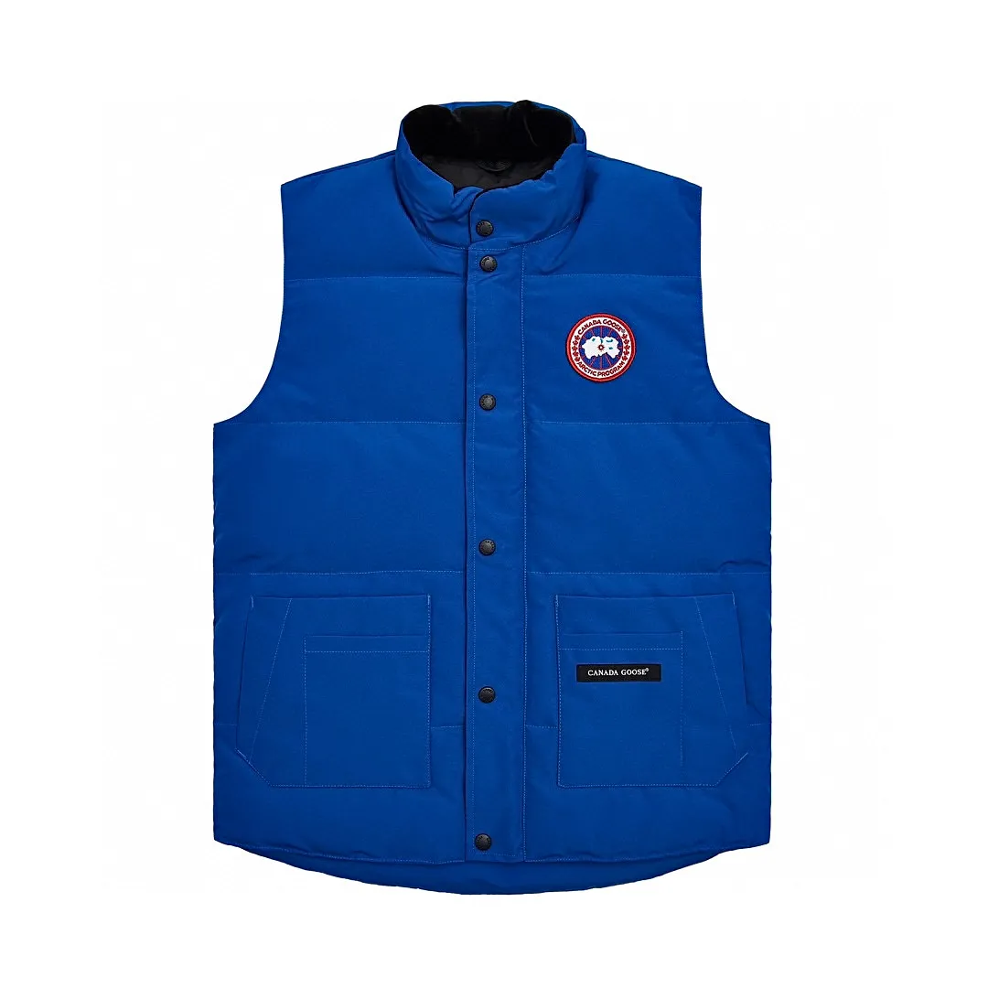 P360 Sapphire Blue] Canada Goose Canada Goose #Freestyle Crew 4154M Men’s and Women’s Vest Down# ➖ Genuine synchronous anti-counterfeiting chip sensor! ➖ Imported Behringer embroidery machine to customize 10,000-needle embroidery logo! ➖ Imported 21-count polyester-cotton blended original fabric, using Feather-Light 10D waterproof coating fabric, made of 84.5% polyester fiber and 15.5% cotton, 100% the best feel in the entire network! ➖ The genuine official website uses the national standard 80 white duck down, and will never be misled by false claims such as 90 down or goose down! ➖ 100% nylon nylon lining with double double-layer sealing design to prevent velvet from running away. Top-grade polar fleece is used in the collar and pockets to keep warm and comfortable! ➖ Yoshida YKK provides original custom-made electroplated sliders. YKK two-way lockable zippers are tight and smooth and will not peel off paint! ➖ 3M composite original Velcro is durable, and all accessories and hardware are disassembled and customized! ⛔No slander, no exaggeration, no need for too much copywriting, because it is focused, it is professional!  SIZE: XS S M L XL XXL [Attached: Size chart]